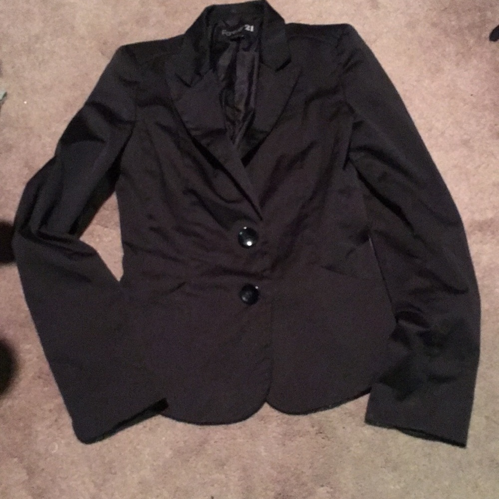 Forever 21 satin blazer